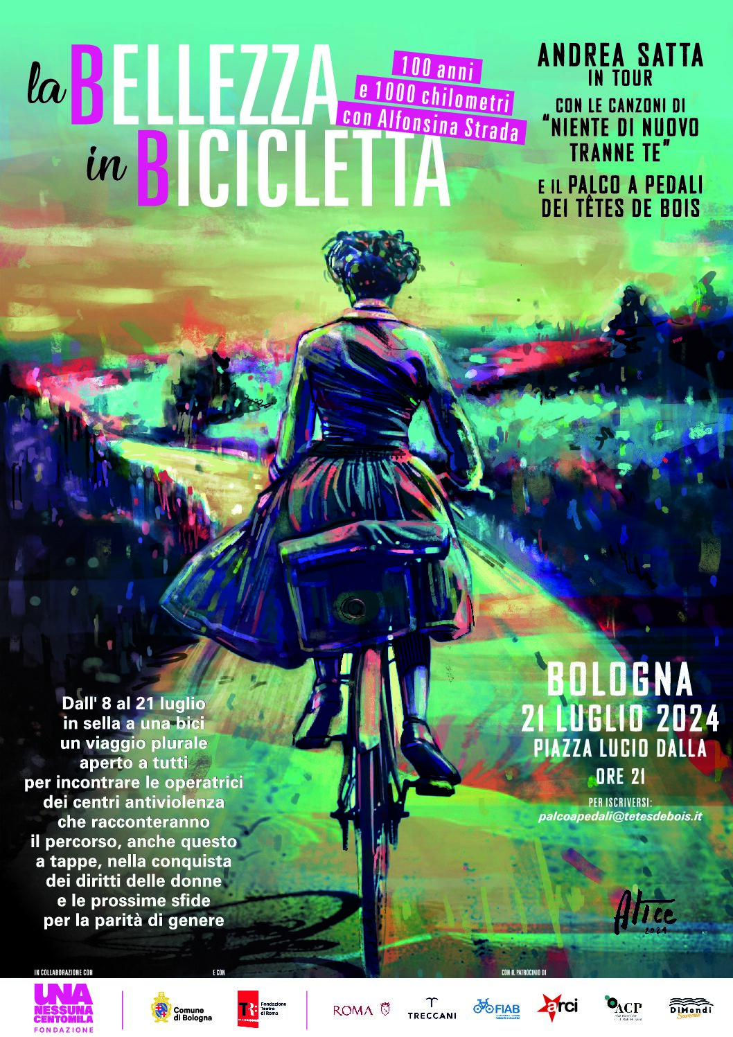 Domenica 21 luglio – La bellezza in bicicletta : palco a pedali – Spettacolo
