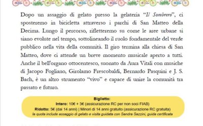 Domenica 31 agosto – A Decima in bici, tra il verde e la musica – Passeggiata ANNULLATA