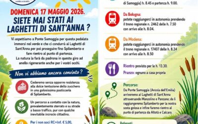 Domenica 17 maggio – Ai laghetti Sant’ Anna con FIAB Terre d’acqua – Escursione