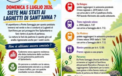 Domenica 5 luglio – Ai laghetti Sant’ Anna con FIAB Terre d’acqua – Escursione