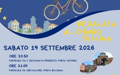Sabato 19 Settembre – Pedalata al chiaro di luna – Passeggiata